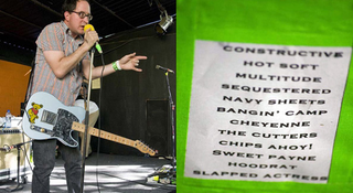 Craig Finn of The Hold Steady/The Hold Steady’s set list from Red 7. (Stacy Schwartz)